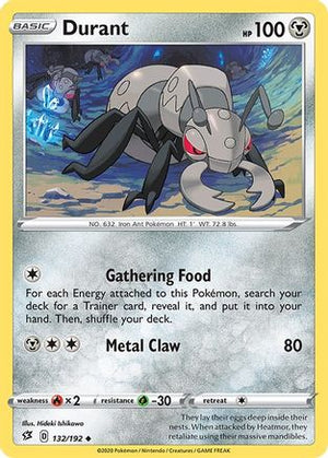 Durant 132/192 - SWSH02 Rebel Clash - Poke-Collect