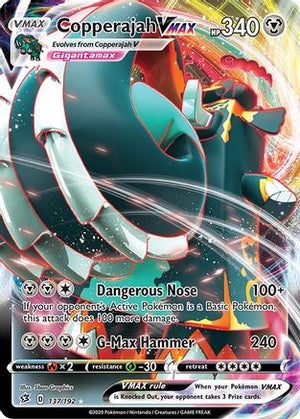 Copperajah VMAX 137/192 - SWSH02 Rebel Clash Holofoil - Poke-Collect