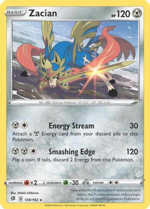 Zacian - 139/192 (Cracked Ice Holo) 139 - Deck Exclusives Holofoil - Poke-Collect