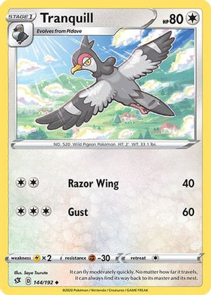 Tranquill 144/192 - Rebel Clash - Poke-Collect