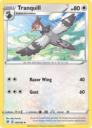 Tranquill 144/192 - Rebel Clash Reverse Holofoil - Poke-Collect