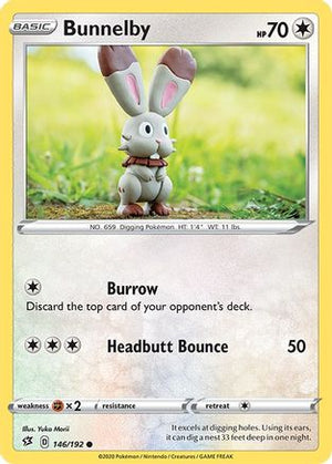 Bunnelby 146/192 - SWSH02 Rebel Clash Reverse Holofoil - Poke-Collect