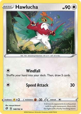 Hawlucha 148/192 - SWSH02 Rebel Clash Reverse Holofoil - Poke-Collect