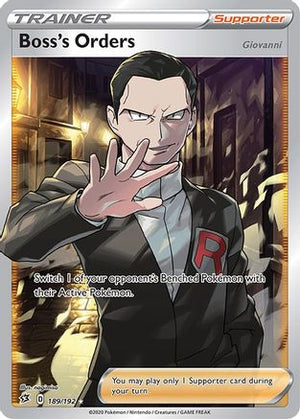 Boss's Orders 189/192 - Rebel Clash Holofoil - Poke-Collect
