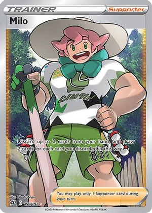 Milo (Full Art) 190/192 - SWSH02 Rebel Clash Holofoil - Poke-Collect