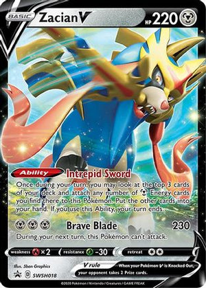 Zacian V SWSH018/307 - SWSH Black Star Promos Holofoil - Poke-Collect