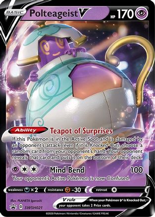 Polteageist V - SWSH021 SWSH021/307 - SWSH Sword & Shield Promo Cards Holofoil - Poke-Collect