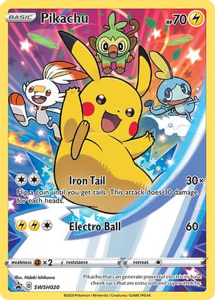 Pikachu - SWSH020 SWSH020/307 - SWSH Sword & Shield Promo Cards Holofoil - Poke-Collect