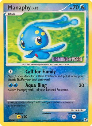 Manaphy - 9/130 [Diamond & Pearl] 9 - Burger King Promos Reverse Holofoil - Poke-Collect