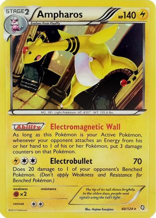 Ampharos - 40/124 (Cosmos Holo) 40 - Blister Exclusives Holofoil - Poke-Collect