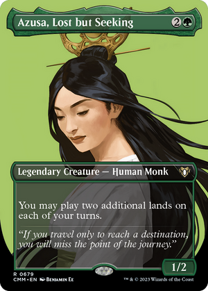 Azusa, Lost but Seeking (CMM-679) - Commander Masters (Borderless) - Poke-Collect