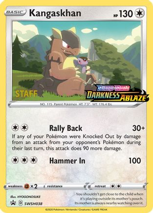 Kangaskhan - SWSH038 (Prerelease) [Staff] SWSH038 - SWSH Sword & Shield Promo Cards Holofoil - Poke-Collect