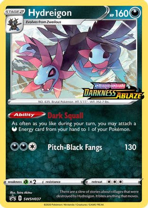 Hydreigon SWSH037/307 - SWSH Black Star Promos Holofoil - Poke-Collect