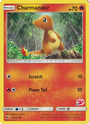 Charmander - 18/147 (#42 Charizard Stamped) 18 - Battle Academy - Poke-Collect