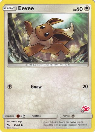 Eevee - 49/68 (#36 Charizard Stamped) 49 - Battle Academy - Poke-Collect