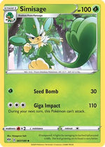 Simisage 7/189 - SWSH03 Darkness Ablaze - Poke-Collect