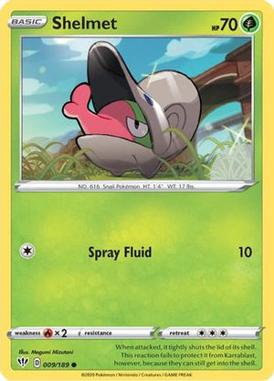 Shelmet 9/189 - Darkness Ablaze Reverse Holofoil - Poke-Collect