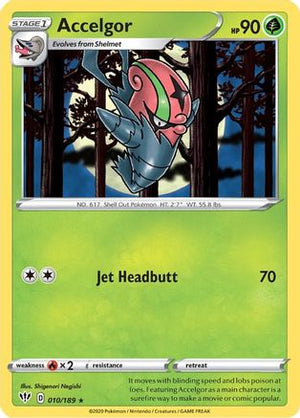 Accelgor 10/189 - Darkness Ablaze Reverse Holofoil - Poke-Collect