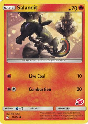 Salandit - 25/156 (#13 Charizard Stamped) 25 - Battle Academy - Poke-Collect