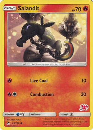 Salandit - 25/156 (#18 Charizard Stamped) 25 - Battle Academy - Poke-Collect