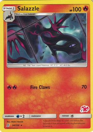 Salazzle - 34/236 (#7 Charizard Stamped) 34 - Battle Academy - Poke-Collect