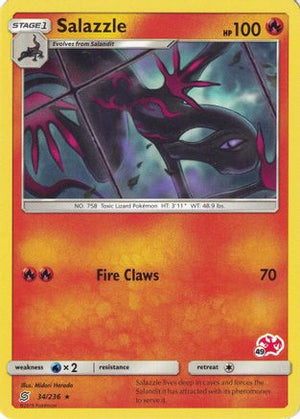 Salazzle - 34/236 (#49 Charizard Stamped) 34 - Battle Academy - Poke-Collect