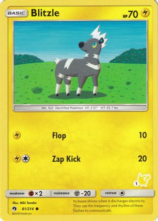 Blitzle - 81/214 (#1 Pikachu Stamped) 81 - Battle Academy - Poke-Collect