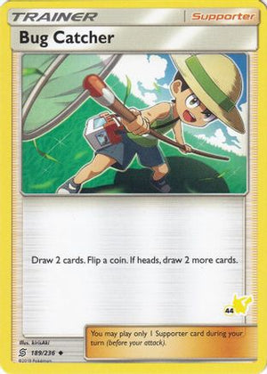 Bug Catcher - 189/236 (#44 Pikachu Stamped) 189 - Battle Academy - Poke-Collect