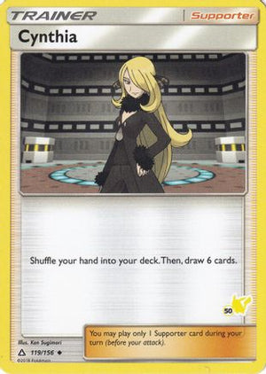 Cynthia - 119/156 (#50 Pikachu Stamped) 119 - Battle Academy