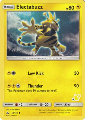 Electabuzz - 43/156 (#6 Pikachu Stamped) 43 - Battle Academy - Poke-Collect