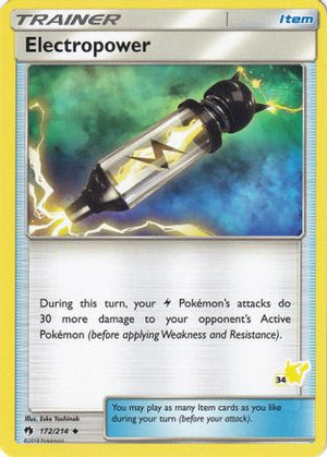 Electropower - 172/214 (#34 Pikachu Stamped) 172 - Battle Academy - Poke-Collect