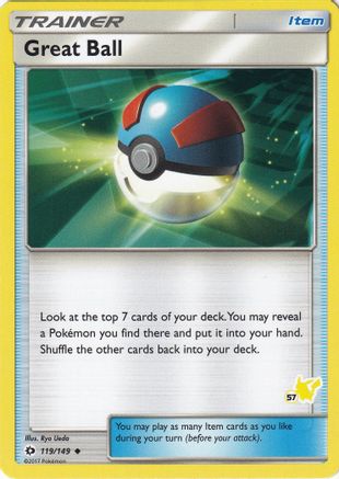 Great Ball - 119/149 (#57 Pikachu Stamped) 119 - Battle Academy - Poke-Collect