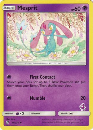 Mesprit - 84/236 (Mewtwo Stamped) 84 - Battle Academy - Poke-Collect