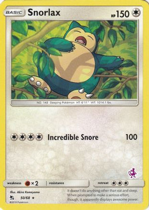 Snorlax - 50/68 (Mewtwo Stamped) 50 - Battle Academy - Poke-Collect