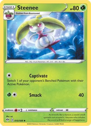 Steenee 15/189 - Darkness Ablaze Reverse Holofoil - Poke-Collect