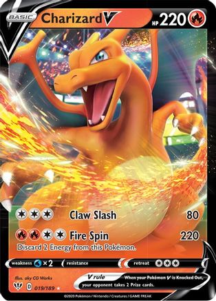 Charizard V 19/189 - SWSH03 Darkness Ablaze Holofoil - Poke-Collect