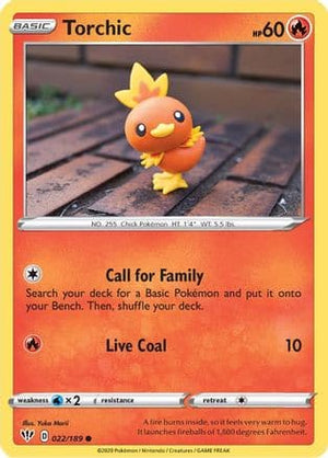 Torchic 22/189 - Darkness Ablaze Reverse Holofoil - Poke-Collect