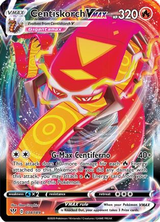 Centiskorch VMAX 34/189 - Darkness Ablaze Holofoil - Poke-Collect