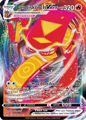 Centiskorch VMAX 34/189 - Darkness Ablaze Holofoil - Poke-Collect
