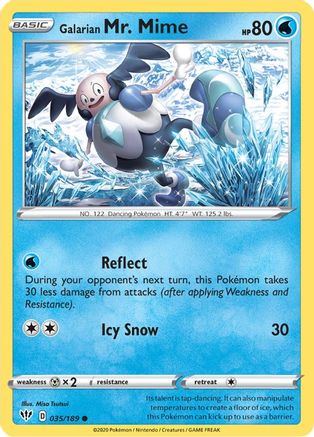 Galarian Mr. Mime 35/189 - SWSH03 Darkness Ablaze - Poke-Collect