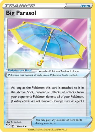 Big Parasol 157/189 - SWSH03 Darkness Ablaze Reverse Holofoil - Poke-Collect
