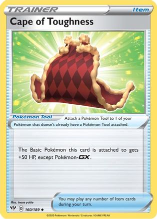 Cape of Toughness 160/189 - SWSH03 Darkness Ablaze Reverse Holofoil - Poke-Collect