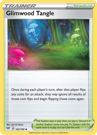 Glimwood Tangle 162/189 - SWSH03 Darkness Ablaze Reverse Holofoil - Poke-Collect