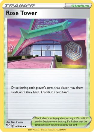 Rose Tower 169/189 - SWSH03 Darkness Ablaze - Poke-Collect