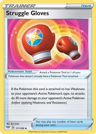 Struggle Gloves 171/189 - Darkness Ablaze Reverse Holofoil - Poke-Collect