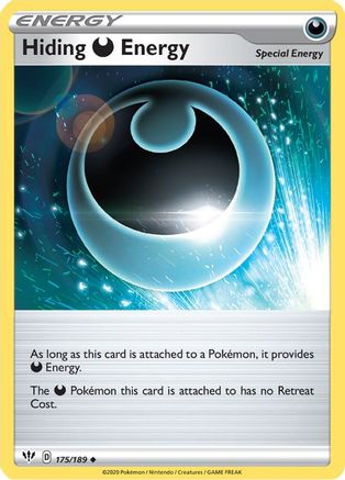 Hiding D Energy 175/189 - SWSH03 Darkness Ablaze Reverse Holofoil - Poke-Collect