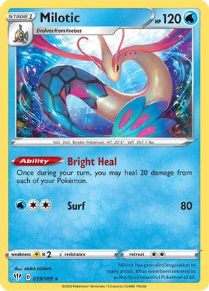 Milotic 39/189 - Darkness Ablaze Holofoil - Poke-Collect