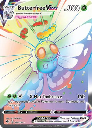 Butterfree VMAX 190/189 - Darkness Ablaze Holofoil