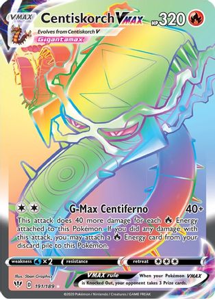 Centiskorch VMAX 191/189 - Darkness Ablaze Holofoil - Poke-Collect