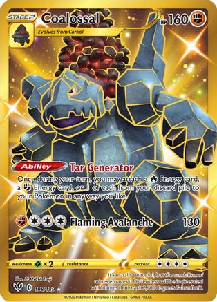 Coalossal 198/189 - Darkness Ablaze Holofoil - Poke-Collect